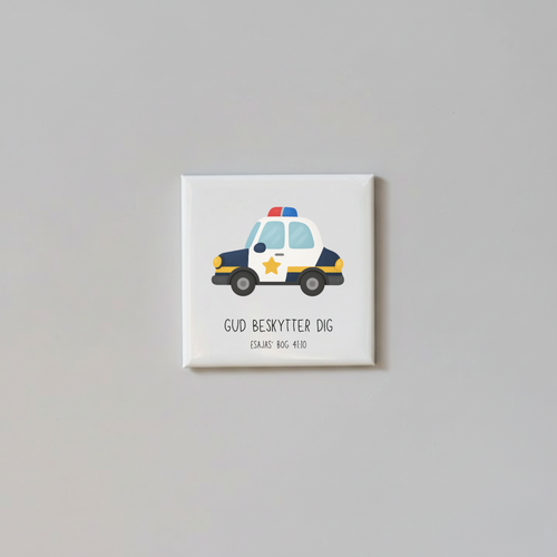 "Gud beskytter dig" børnemagneter 5x5 cm