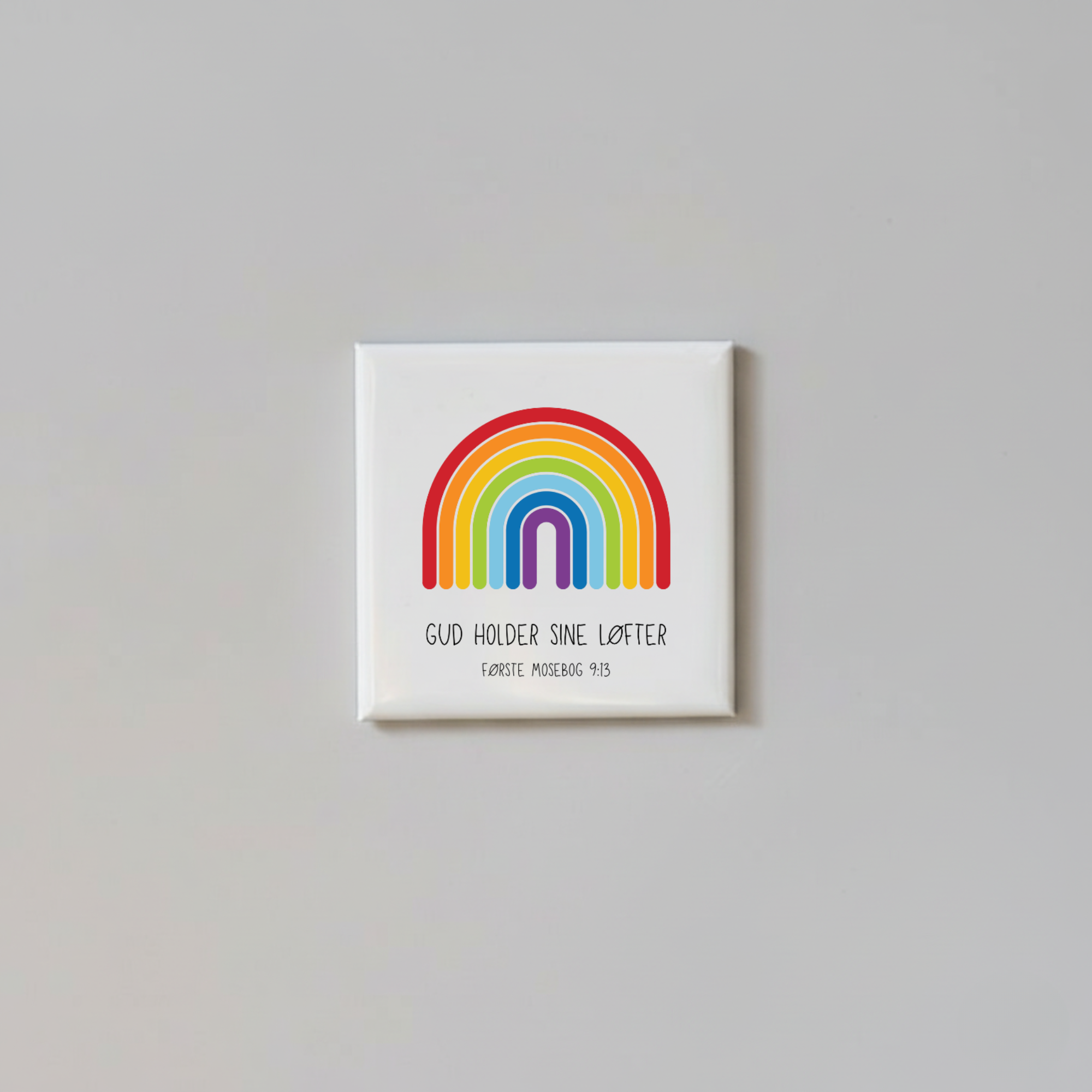 "Gud holder sine løfter" børnemagneter 5x5 cm