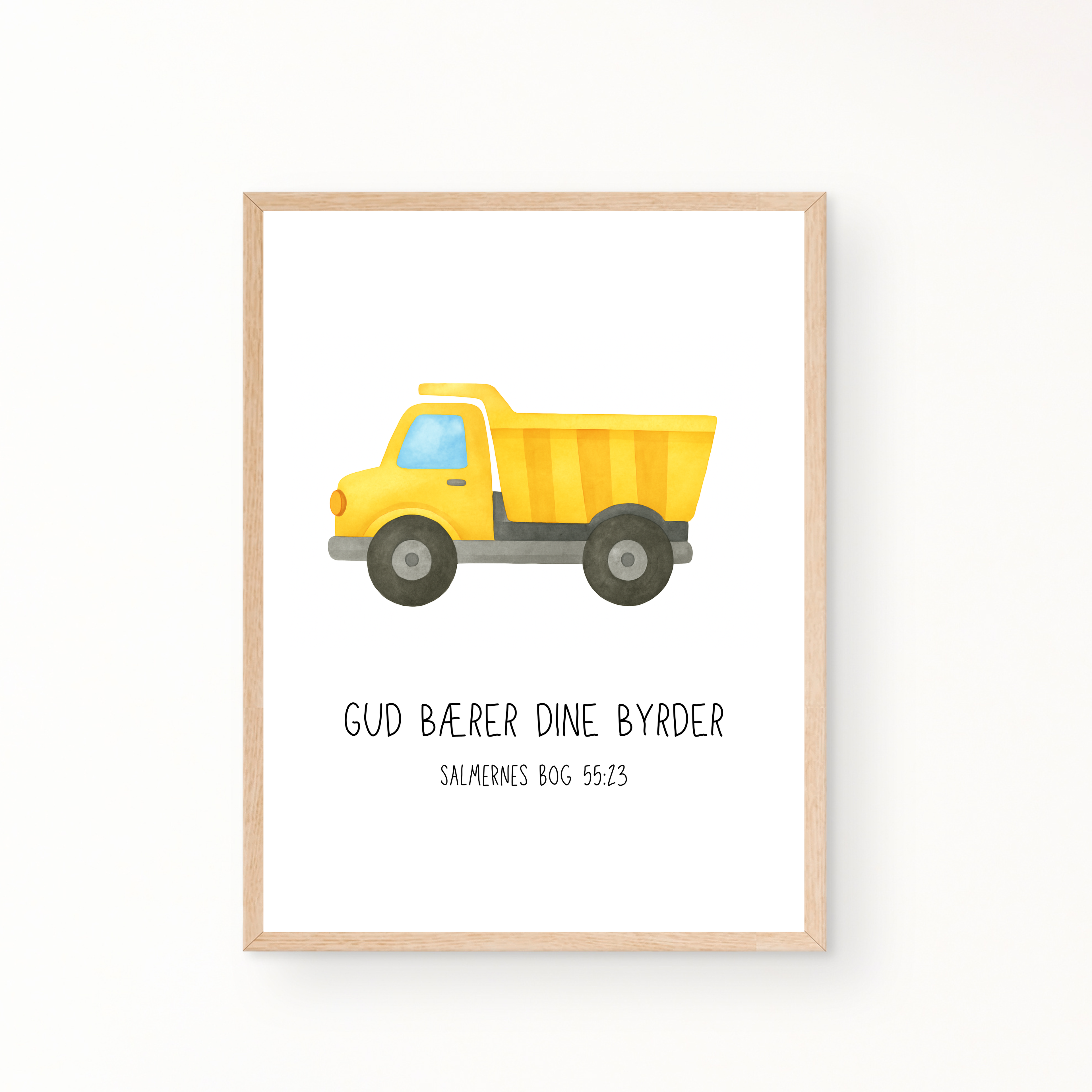 Byggemaskiner med bibelvers - plakater