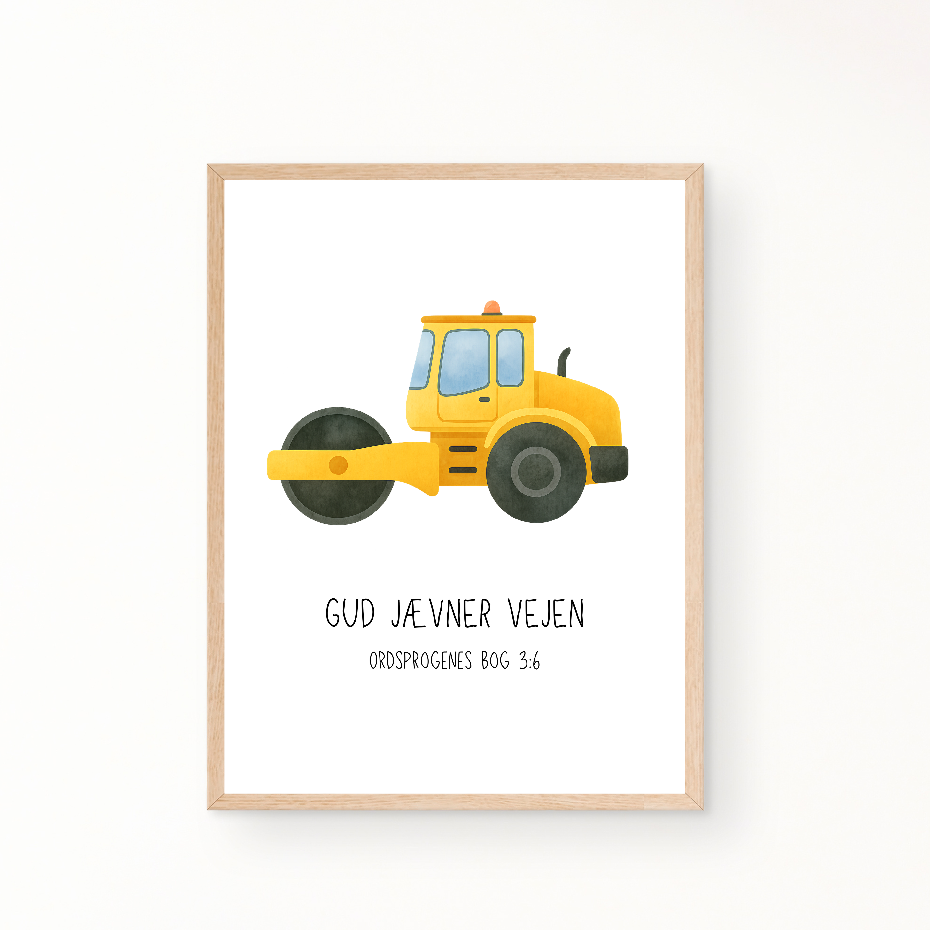 Byggemaskiner med bibelvers - plakater