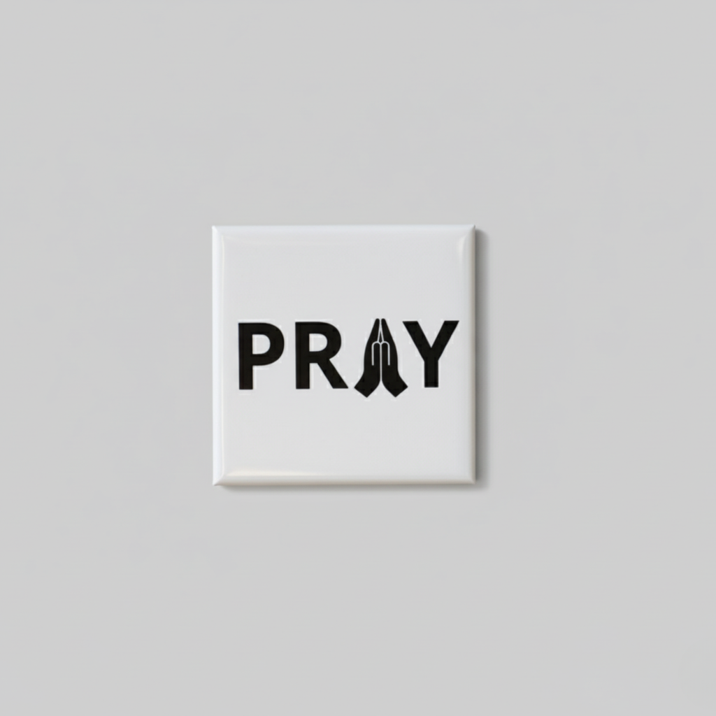 "PRAY" 5x5 magnet