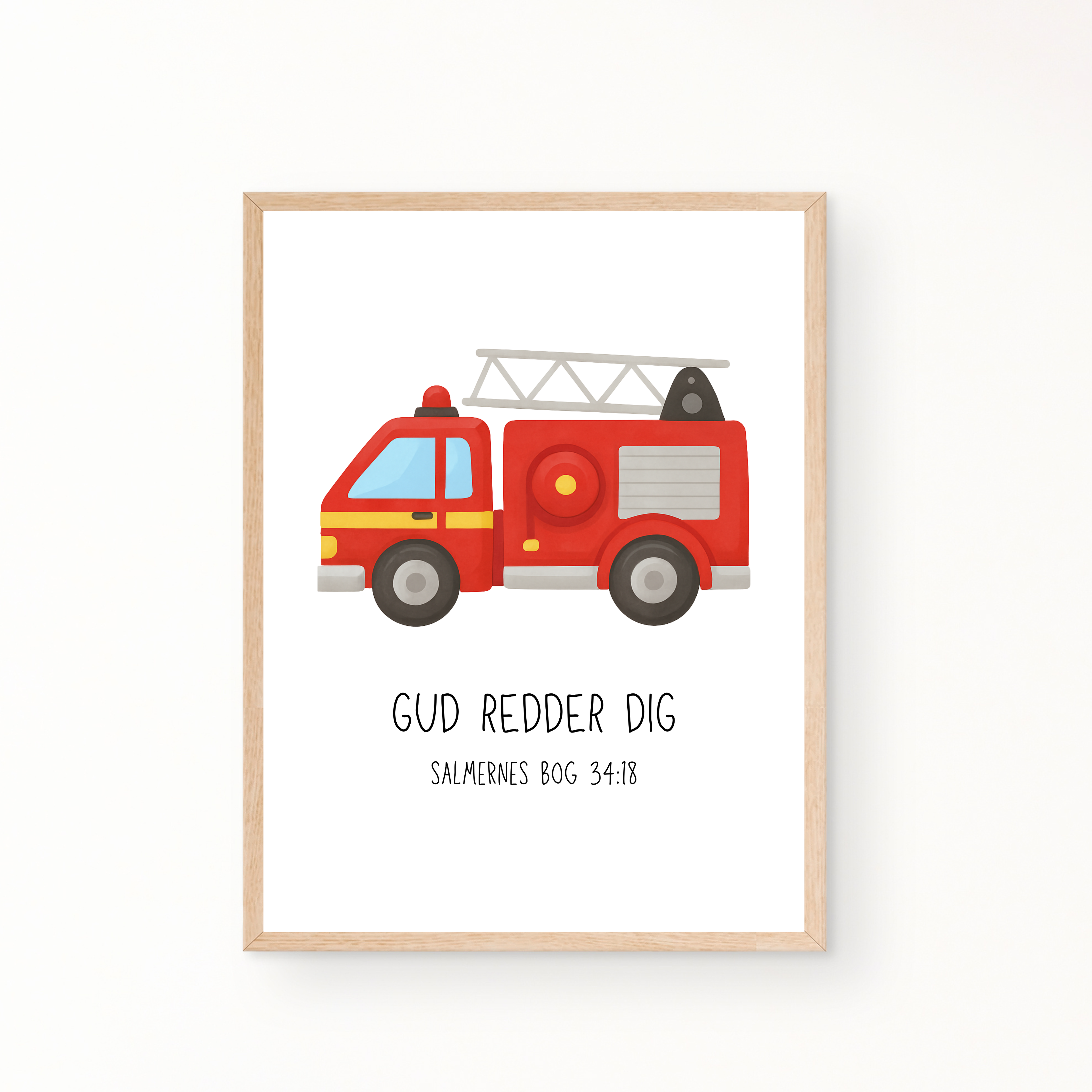 Redningskøretøjer med bibelvers - plakater