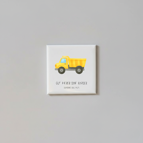 "Gud bærer dine byrder" børnemagneter 5x5 cm