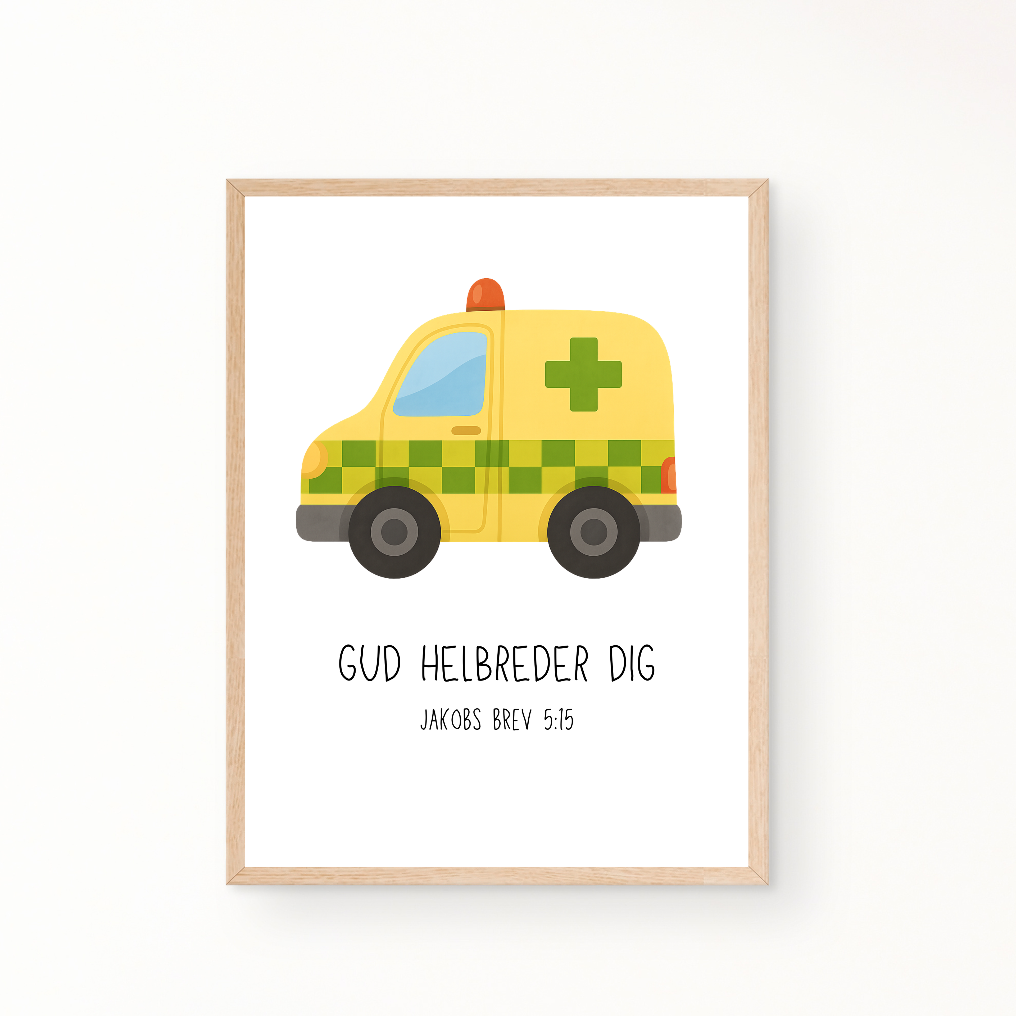 Redningskøretøjer med bibelvers - plakater