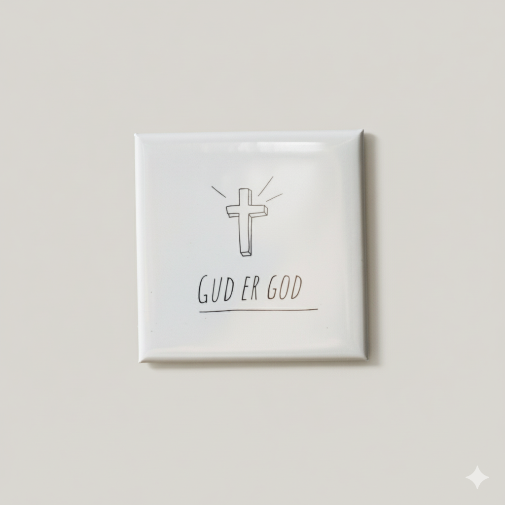 "Gud er god" 5x5 magnet