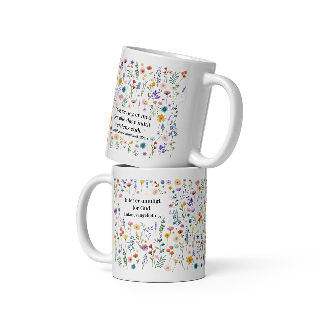 Blomsterkrus med bibelvers