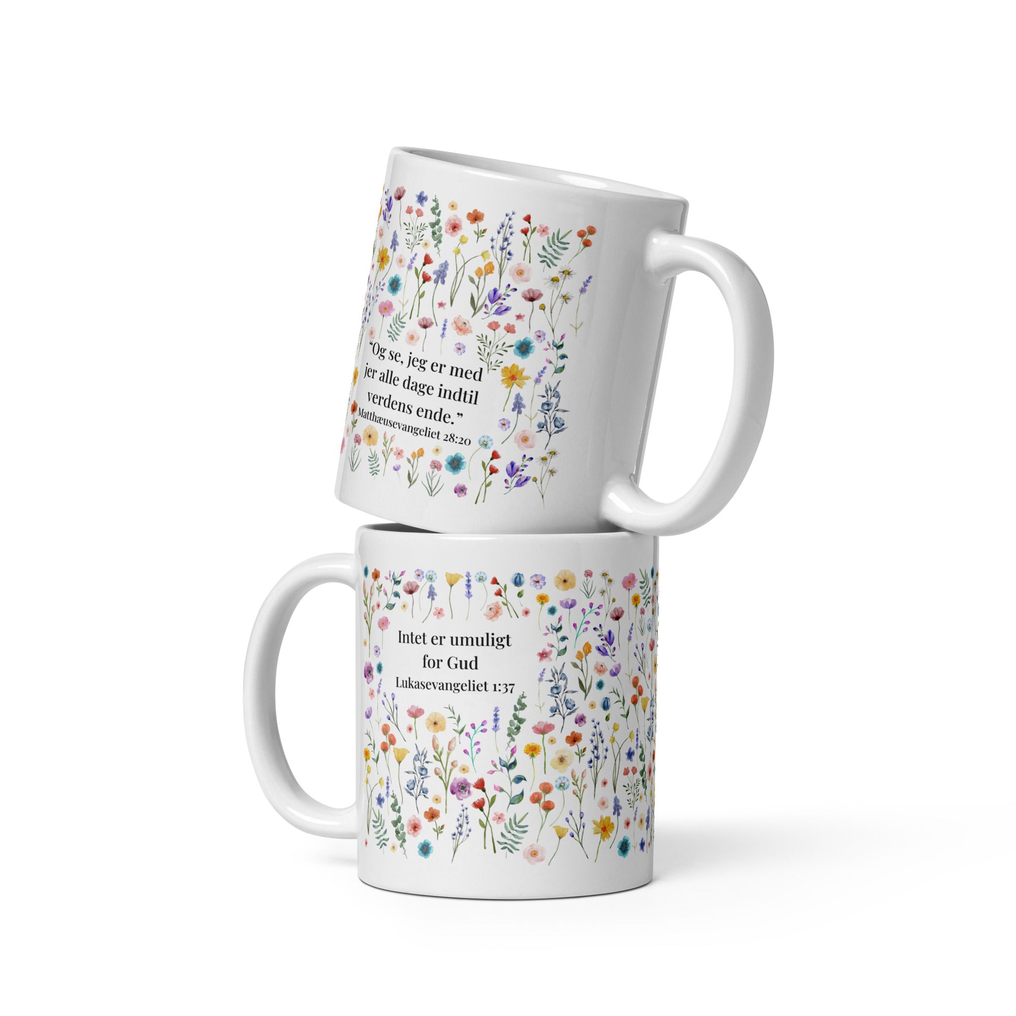 Blomsterkrus med bibelvers